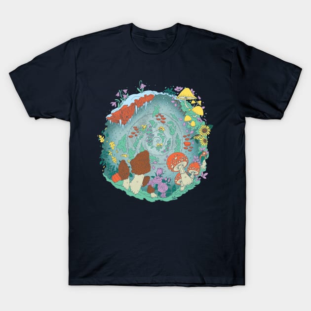 Cycle of Fungi T-Shirt by S.F. Gleason Design